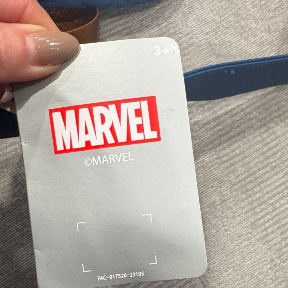Marvel Avengers Blue Belt Bag with Brown Straps Brand New with Tags - Picture 2 of 6